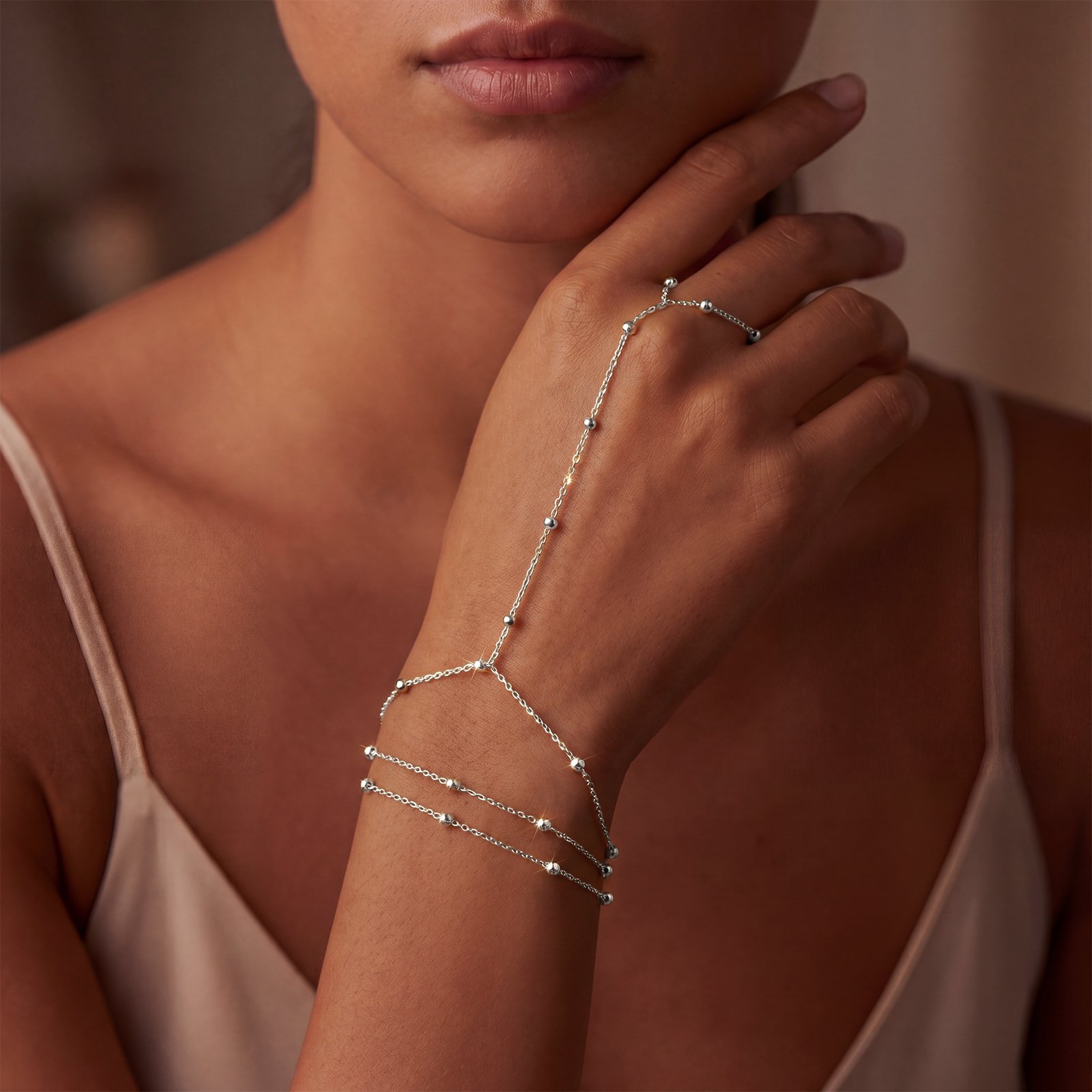 uniqtrue silver plated hand chain bracelets for women non tarnish, stack stacked waterproof dainty ring bracelet trendy stackable thin beach summer bracelets fashion jewelry gift uniqtrue silver plated hand chain bracelets for women non tarnish, stack stacked waterproof dainty ring bracelet trendy stackable thin beach summer bracelets fashion jewelry gift